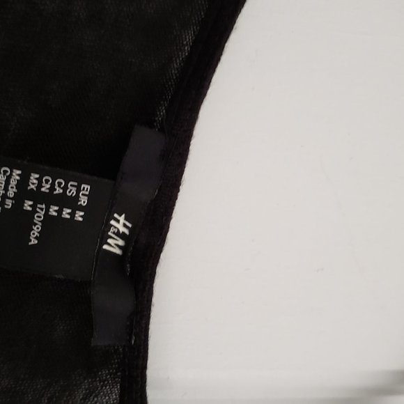 NEW H&M Raglan Sleeve top with Lace Sleeve - M - Picture 4 of 8